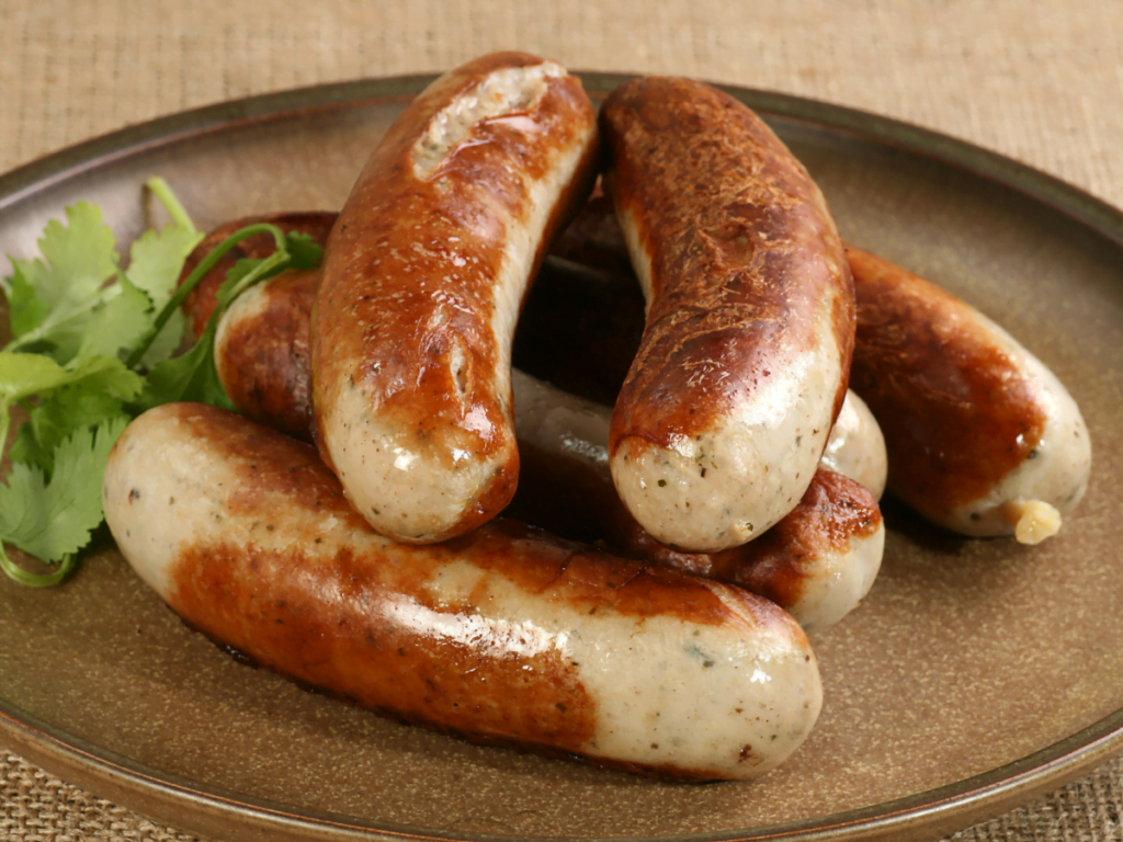 Juicy Fried Sausage with crispy exterior