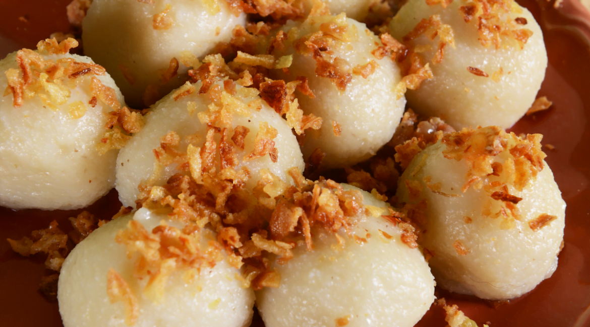 Traditional potato dumplings with a soft and pillowy texture