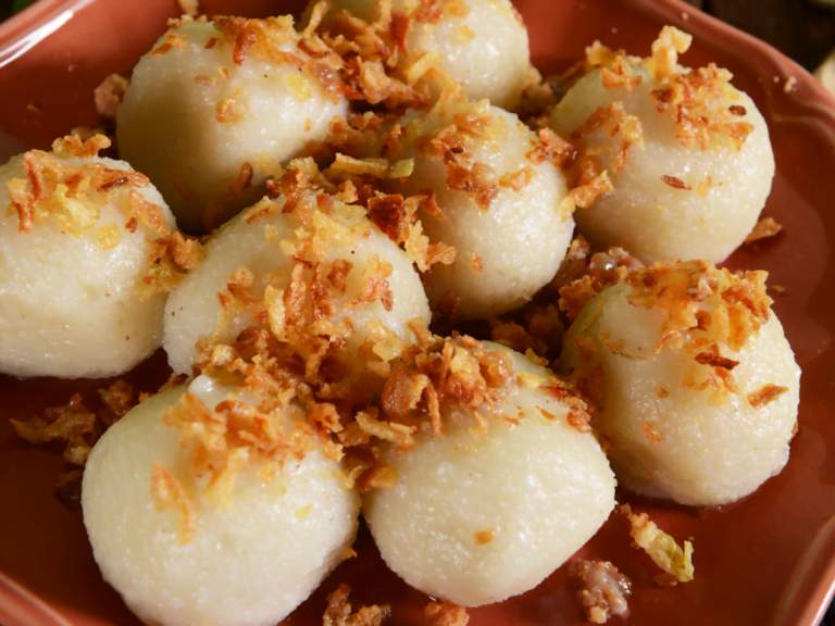Traditional potato dumplings with a soft and pillowy texture
