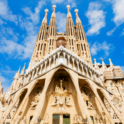The breathtaking Sagrada Familia in Barcelona, showcasing Gaudí's architectural brilliance