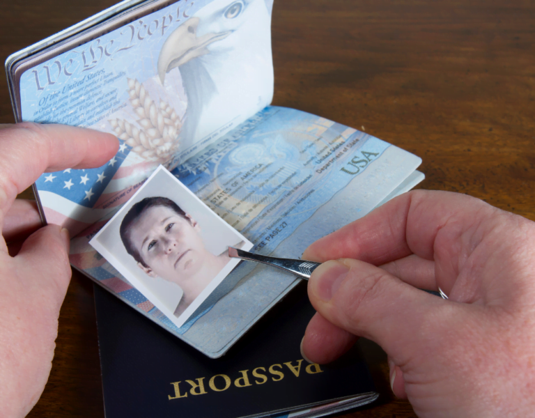 Open passport ready for European travel
