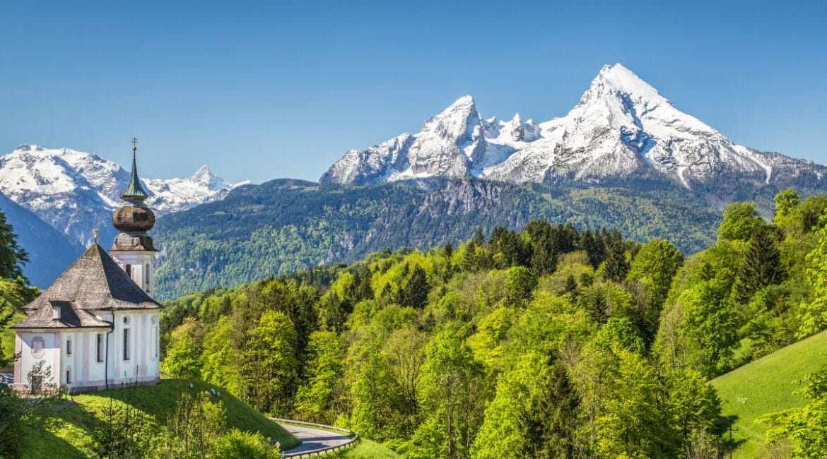 Hiker enjoying the scenic trails of the German Alps.