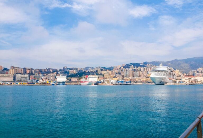 Genoa's vibrant port: Gateway to the Mediterranean's splendors.