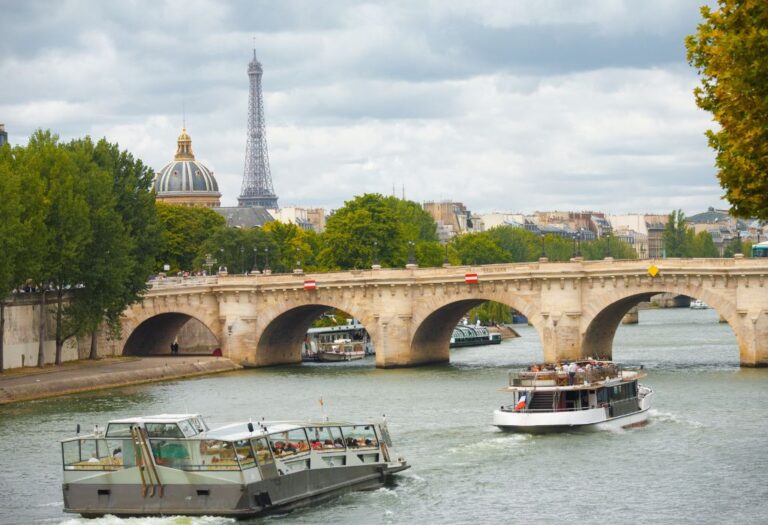 Paris from the Seine: Begin your river cruise in the heart of romance.
