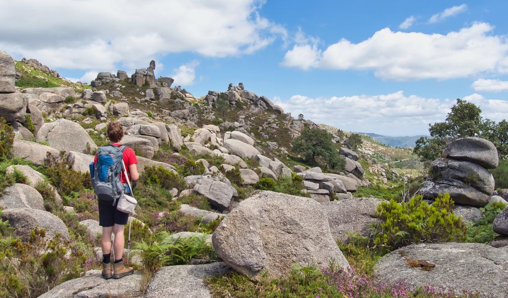 Hiker in Parque Nacional da Peneda-Gerês