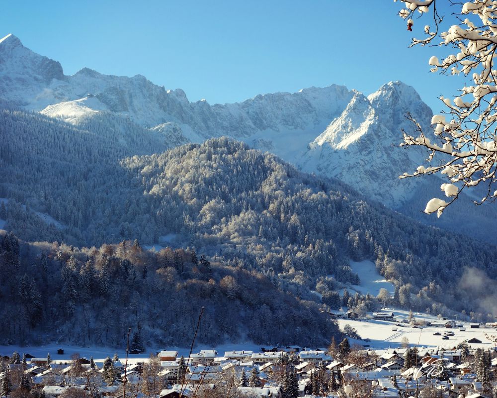 View of the Alps from Garmisch-Partenkirchen